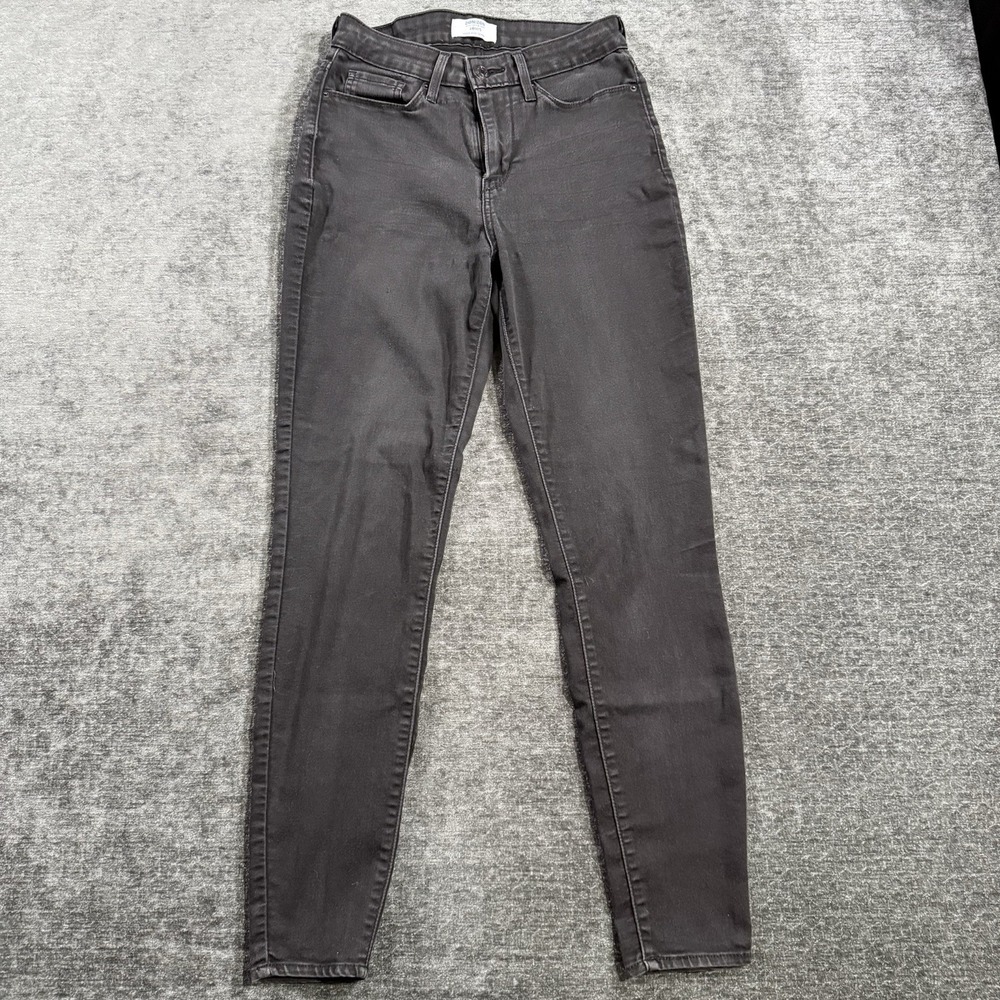 Denizen Levis High Rise Skinny Jeans Black Women's Size 6 W28 L30 Stretch Casual